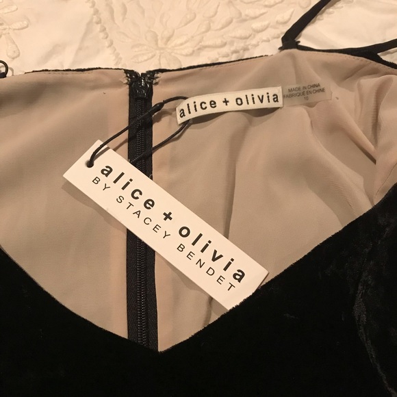 Alice + Olivia Velvet Dress, medium, NWT - Picture 5 of 8